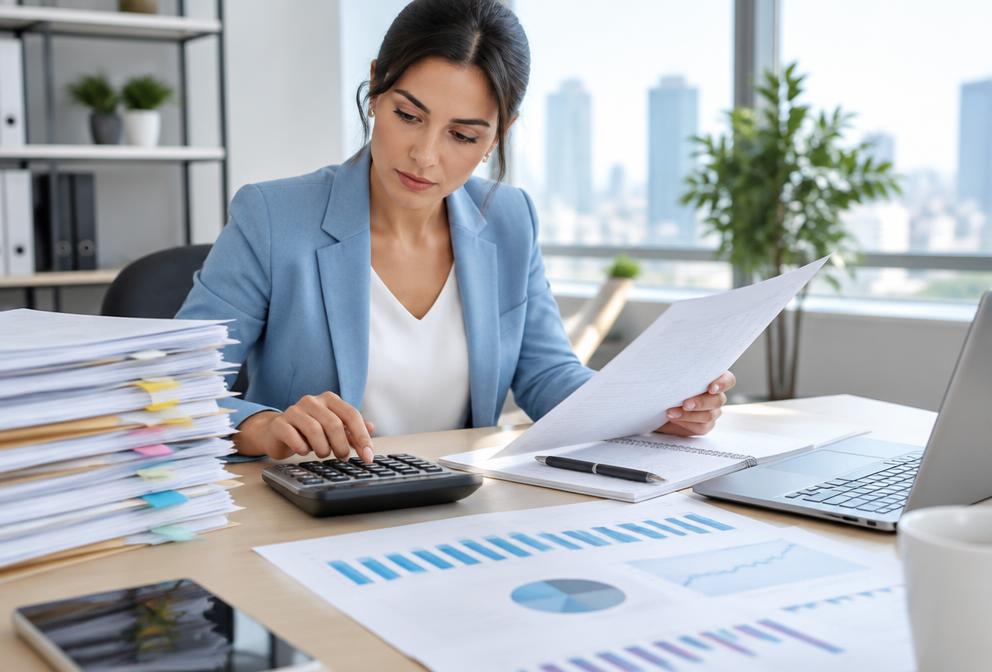 Cash conversion planning at a business desk