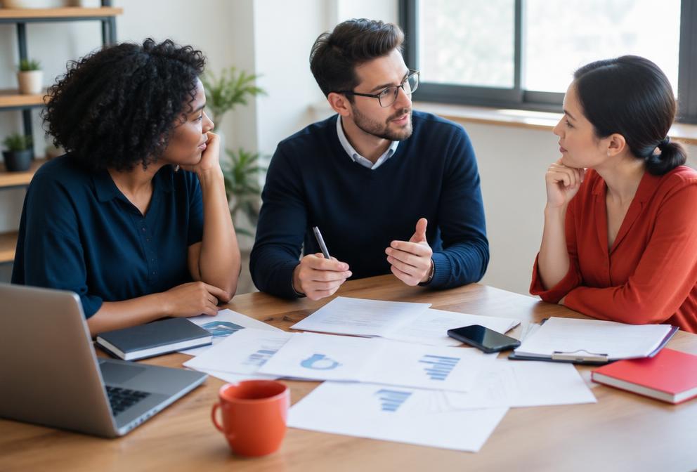 Business owner reviewing customer payment timing