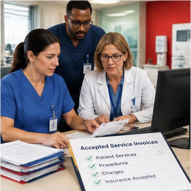 Healthcare invoice approval