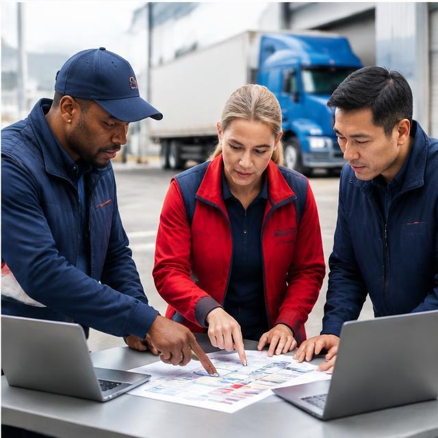 Delivery logistics team