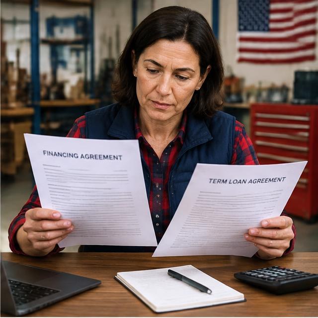 Financing agreement comparison