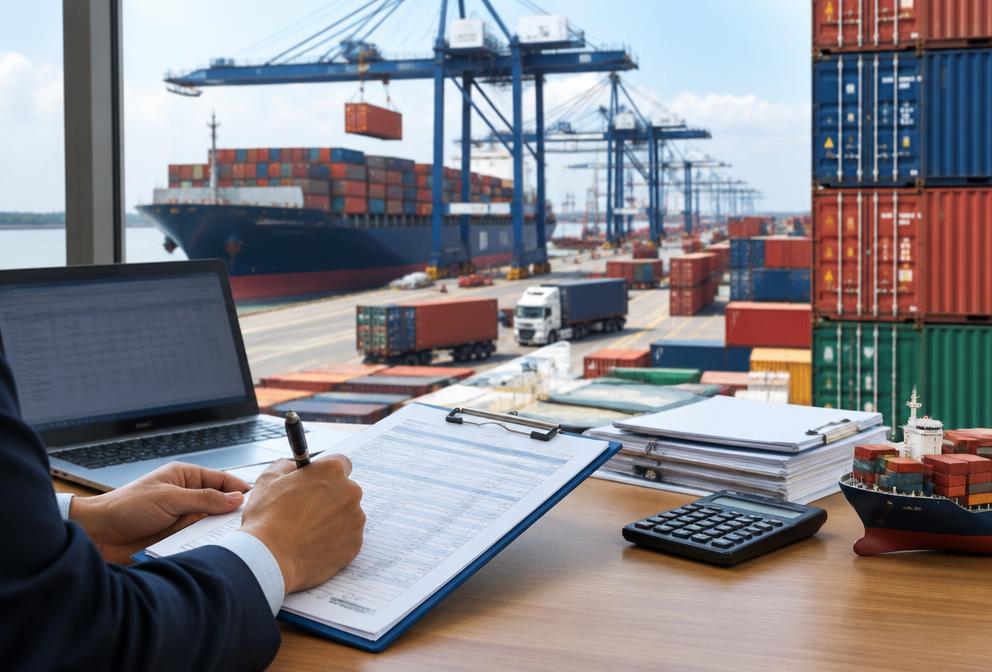 Import logistics for a purchase order