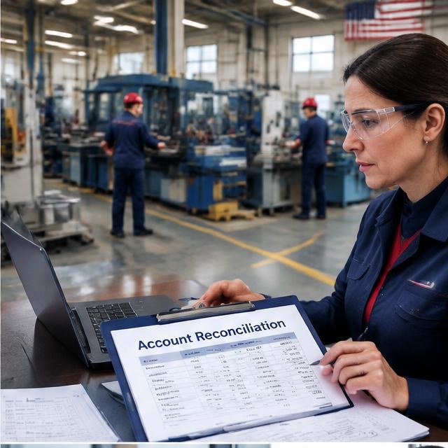 Manufacturing account reconciliation