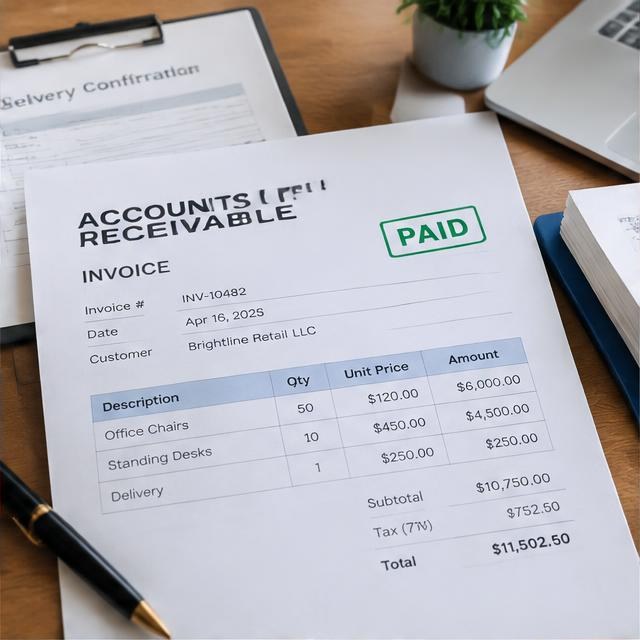 Accepted invoice documents