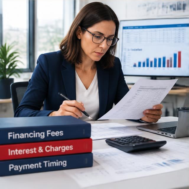Financing fee review