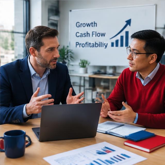 Cash flow planning meeting